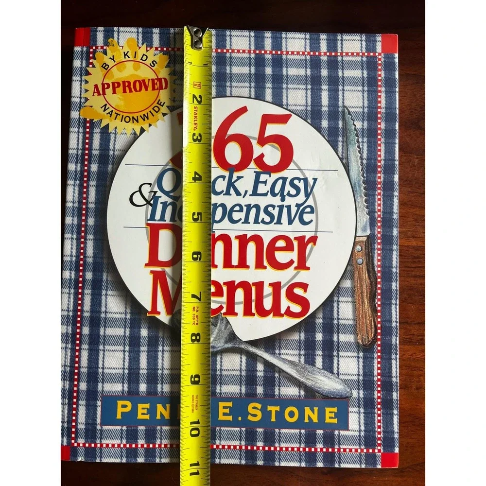365‎ Quick Easy Inexpensive Dinner Menus Cookbook Penny E Stone Recipes